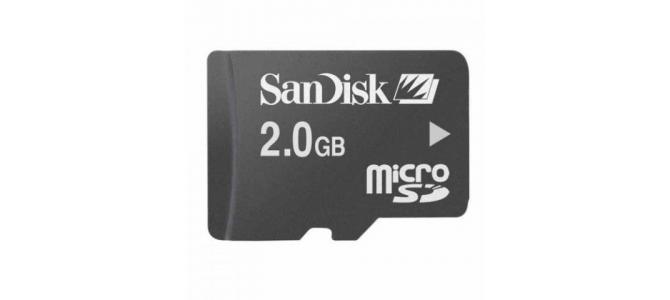 carduri micro sd sandisk de 2GB