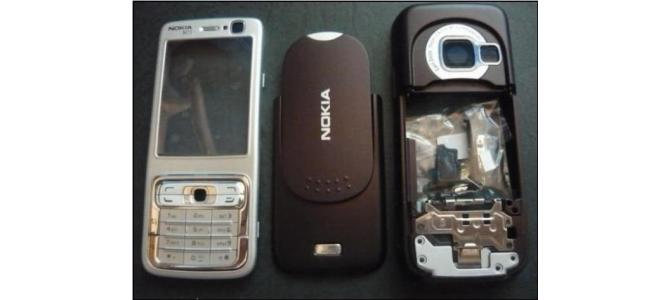 Carcasa Nokia N73 Silver ( Argintie ) ORIGINALA COMPLETA