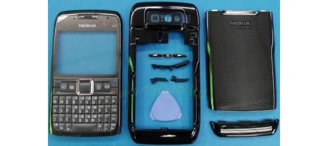 Carcasa Nokia E71 Black ( Neagra ) ORIGINALA COMPLETA