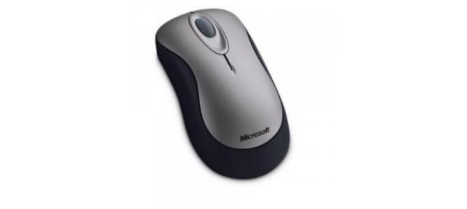 VAND MICROSOFT WIRELESS OPTICAL MOUSE 2000  BLACK/SILVER 69J-00007 USB NOU