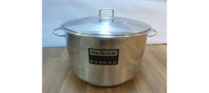 Oala inox de 45 L cu capac de inox