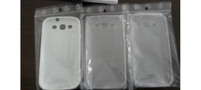 Husa TPU Samsung Galaxy S3 i9300 White, Transparenta