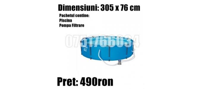 Piscina Familie Relaxare Rotunda Cadru Metal 305