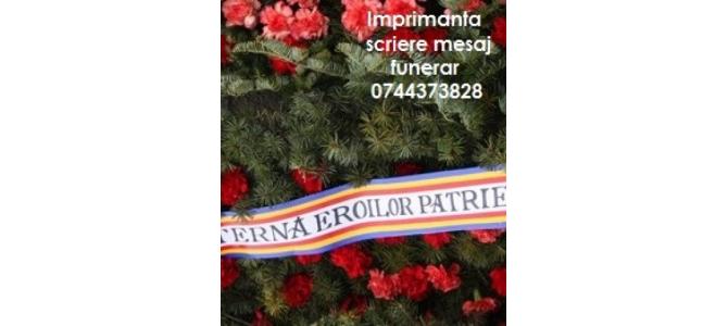 Imprimanta panglica funerara.